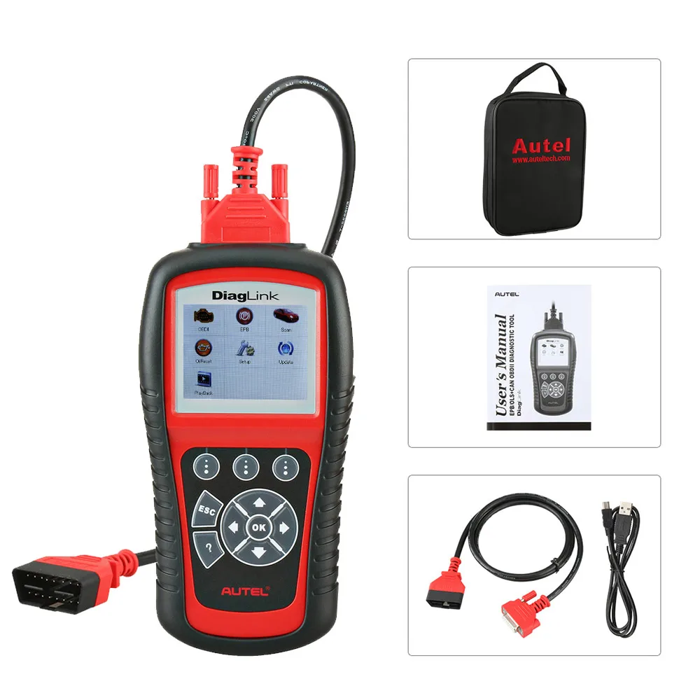 Диагностический инструмент Autel Diaglink OBDII сканер OBD2 для любых систем AUTEL MD802 PK MD805 |