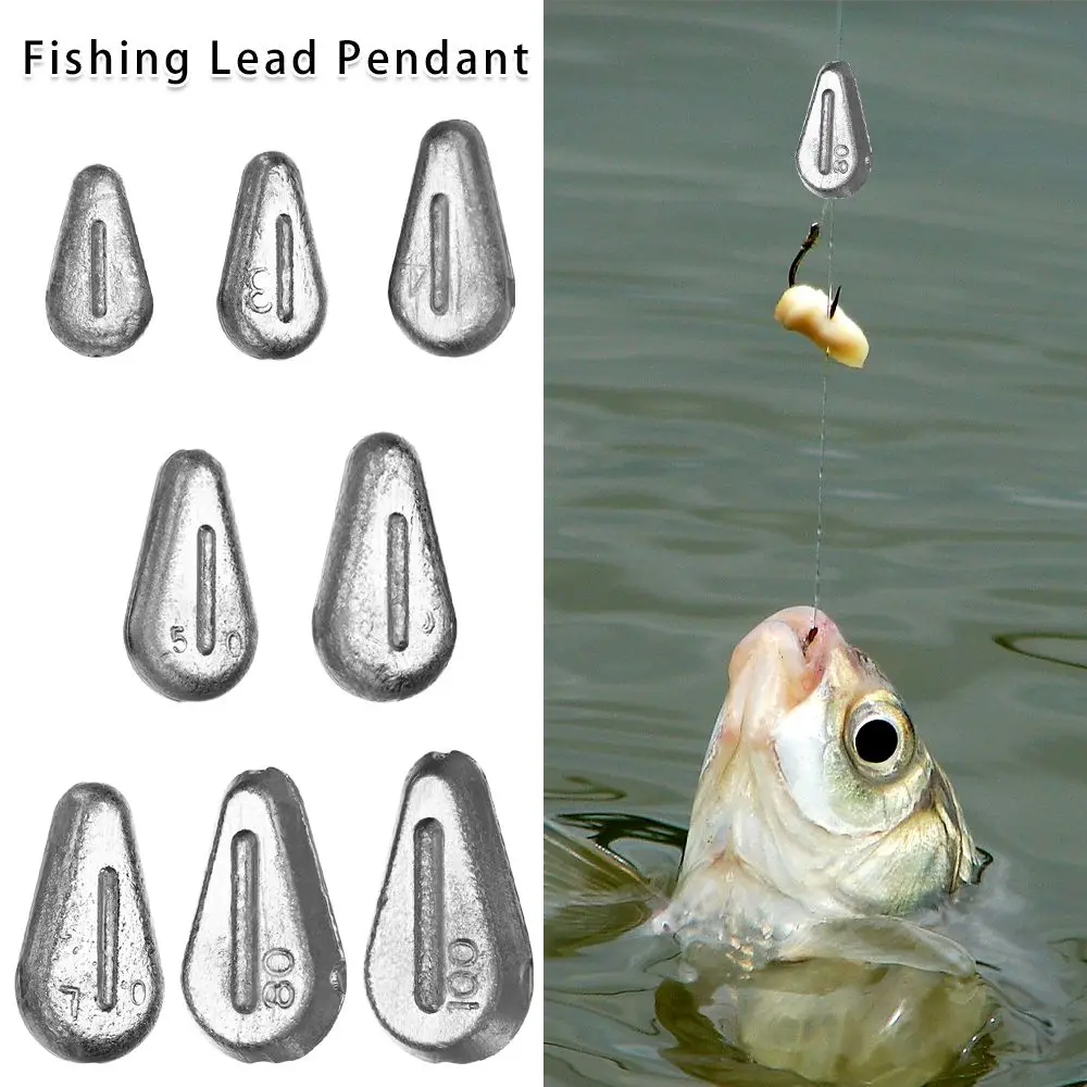 

20-100g Lead Sinke Fishing Gear Weights 20-100g Multiple Choice Chicken Heart Tongxin Flat Pendant Fishing Tools Outdoor