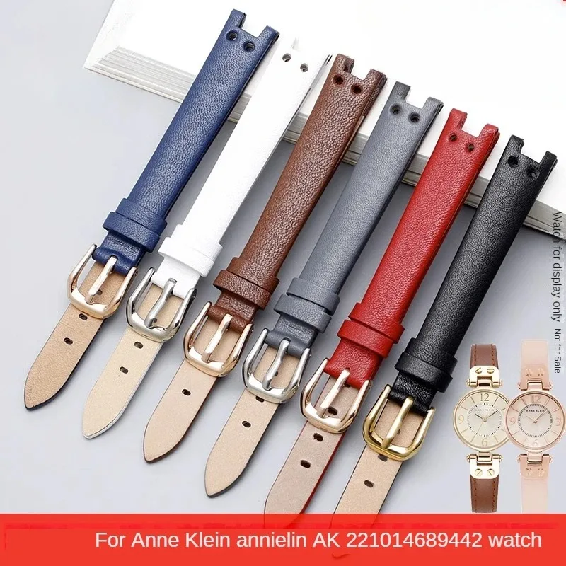 Фото Ремешок для часов Anne Klein AK 2156 2157 Ak2618rgbk, водонепроницаемый, из натуральной кожи №1