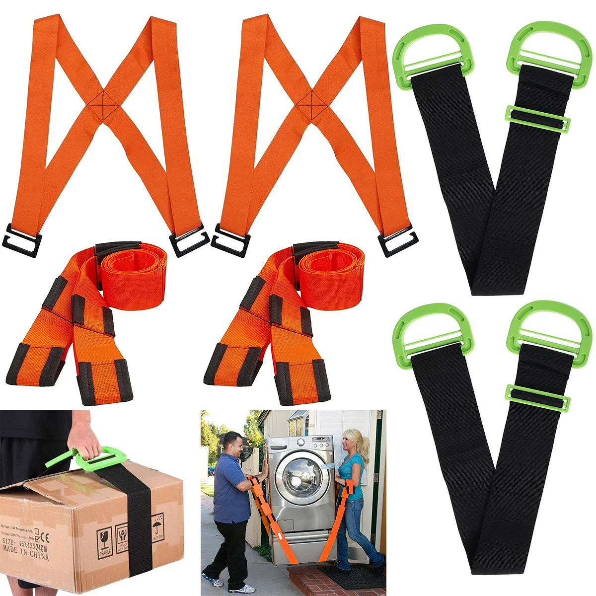 

Furniture Moving Straps Heavy Duty Adjustable Length Moving Belt Labor Saving Lifting Moving Strap Furniture Transport Belt