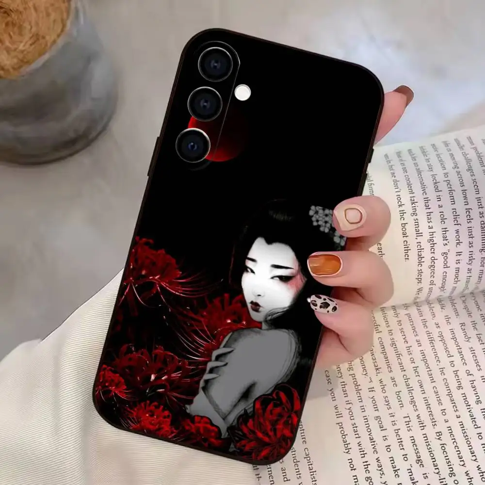 Фото Чехол для смартфона B-Blue Eyes Samurai-Akemi, черный, мягкий силиконовый чехол из ТПУ для Samsung A72, A51, A70, A71, A53, A52, A73 №2