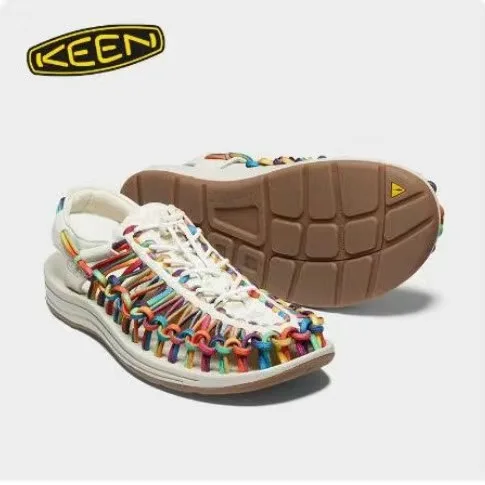 

2023 New all-match sandals for men and women summer trend fashion woven outdoor leisure river tracing non-slip beach shoes