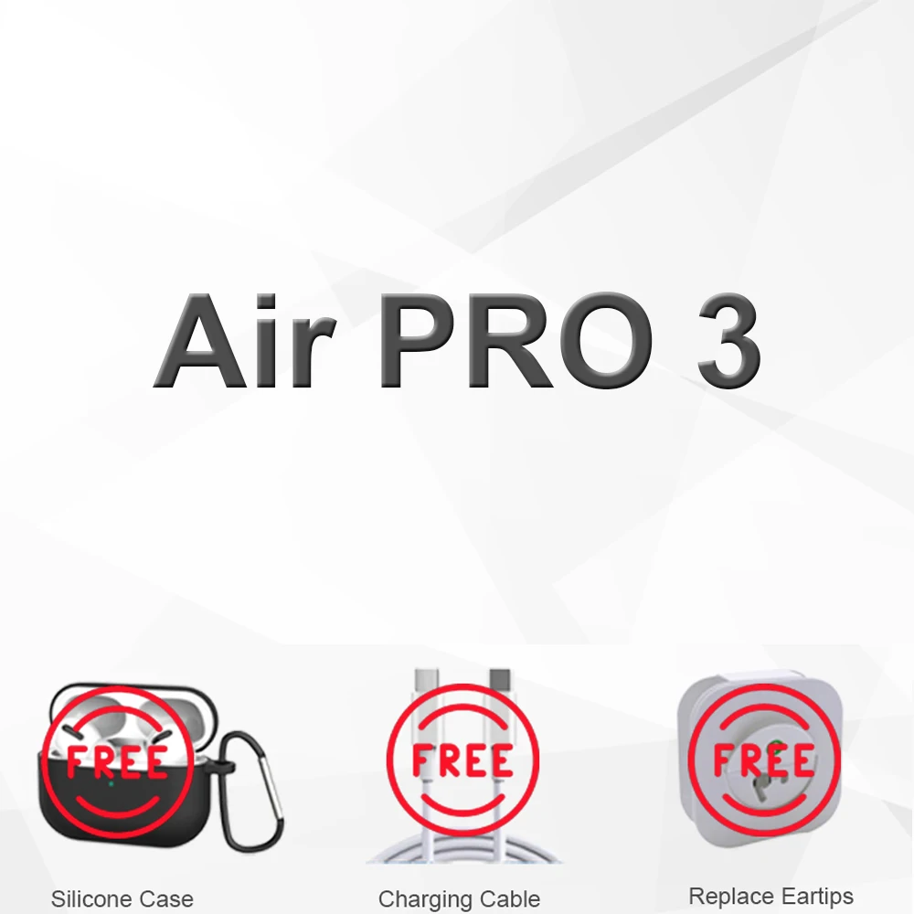 

Беспроводные Bluetooth наушники Air Pro 3, ANC наушники с GPS, Беспроводная зарядка, умный датчик для Huawei Xiaomi, лидер продаж