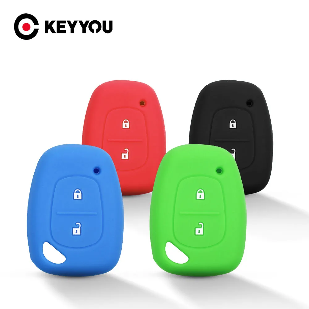 

KEYYOU 2 кнопки дистанционного управления для Renault Trafic Kangoo Master Vivaro Movano для Vauxhall Opel Vivaro силиконовый чехол для автомобильного ключа