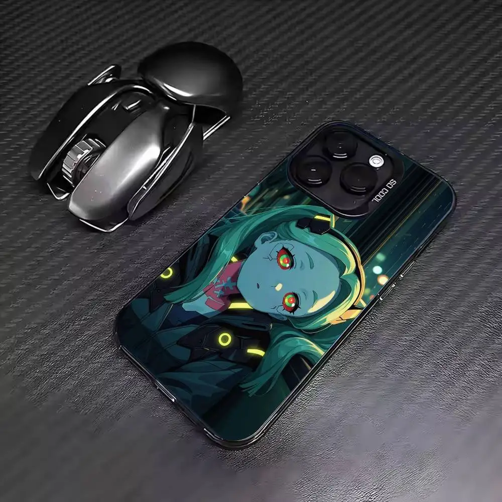 Фото Чехол для телефона R-Rebecca C-Cyberpunks-A-Anime, цвет серебристый, для iPhone 17, 16, 11, 12, 13, 14, 15 Plus, Pro Max, XS №2
