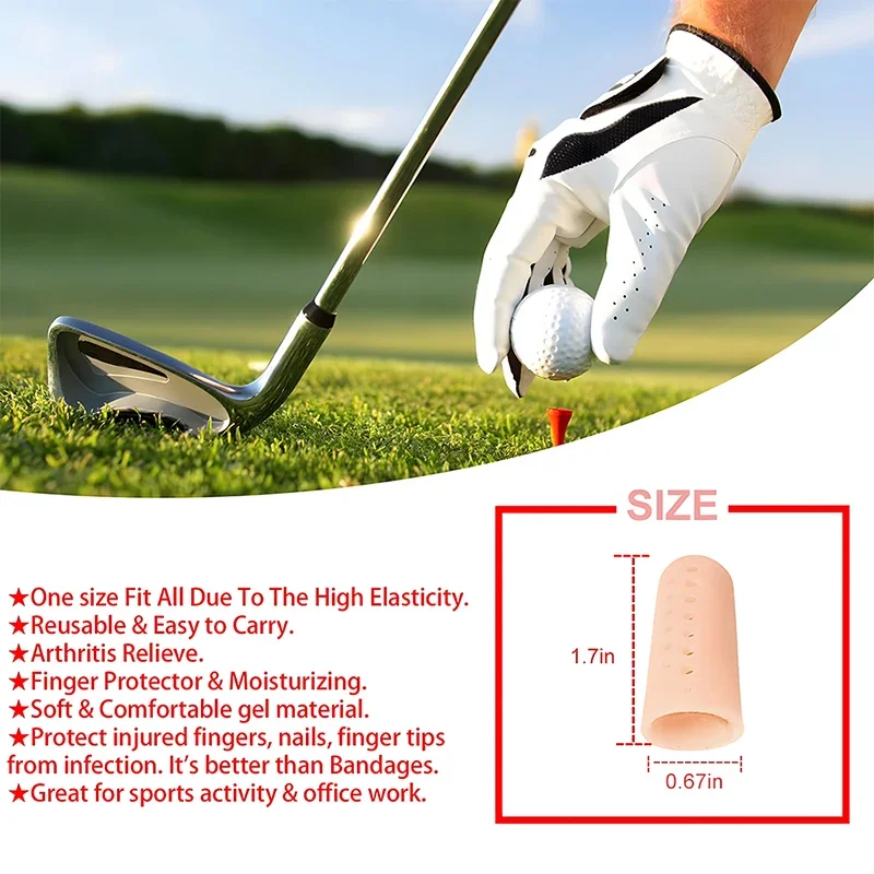 10 шт. силиконовая защита для пальцев мягкие дышащие гелевые напальчники