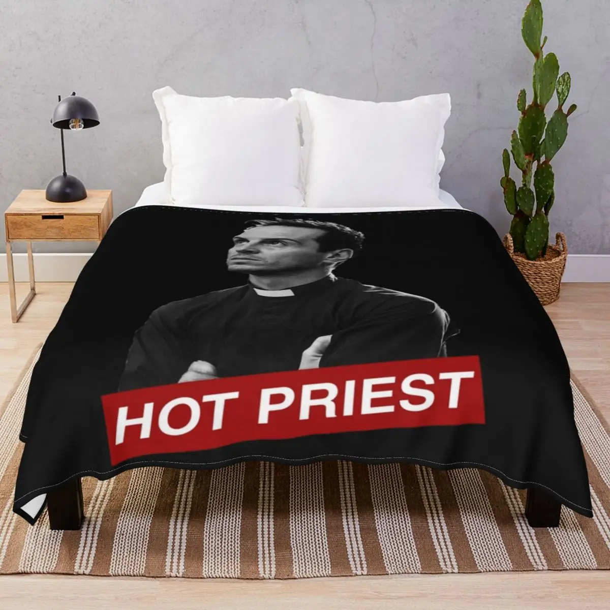 HOT PRIEST AMEN Blankets Fleece Decoration Multifunction Unisex Throw Blanket for Bed Home Couch Travel Office