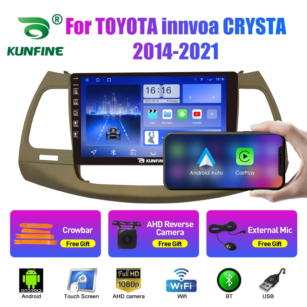 10 33-дюймовый автомобильный радиоприемник для TOYOTA Innvoa CRYSTA 2014-2021 2Din Android