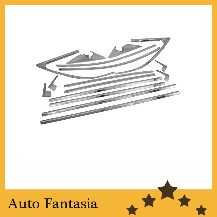 Внешние аксессуары пластиковая хромированная накладка отделка окна боковой