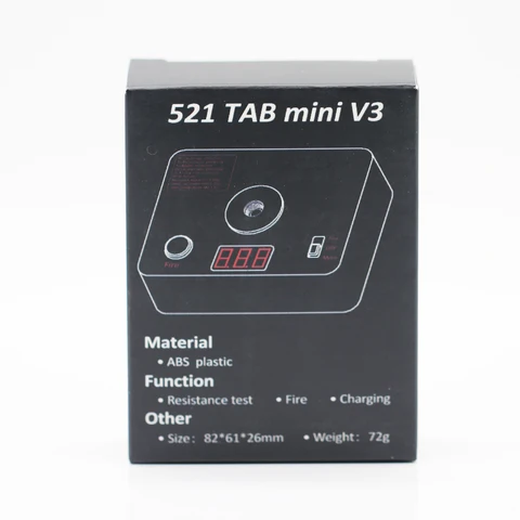 521 TAB Мини-тестер сопротивления спирали  V3 Ом