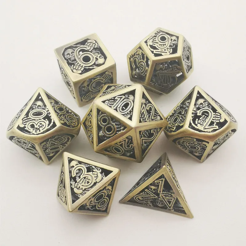 Polyhedral Dice Hollowed Out To Sculpt Multicolor For Metal Game Custom Dungeons & Dragons Dice