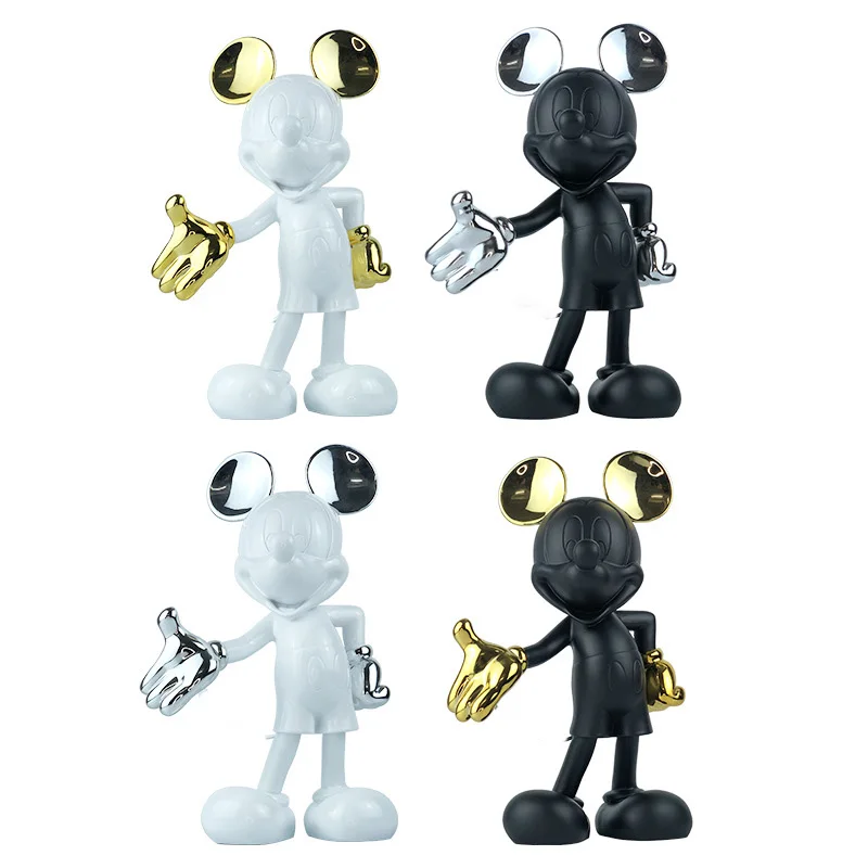 Статуя Микки Мауса Disney подвижная мультяшная фигурка смоляная скульптура Модный