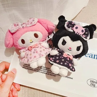 

Sanrio Kuromi Pendant My Melody Cartoon Cinnamoroll Kawaii Toy Keychain Bag Anime Soft Owl Series Plush Doll Birthday Girl Gifts