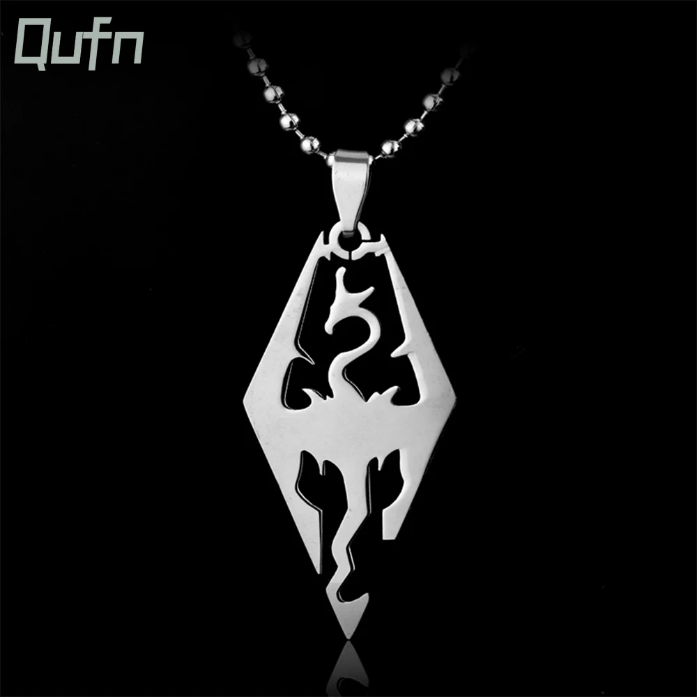 

The Elder Scrolls V Skyrim Legendary Edition Steam Stainless Steel Pendant Necklace Gifts For Fans Movie Jewelry Accessories
