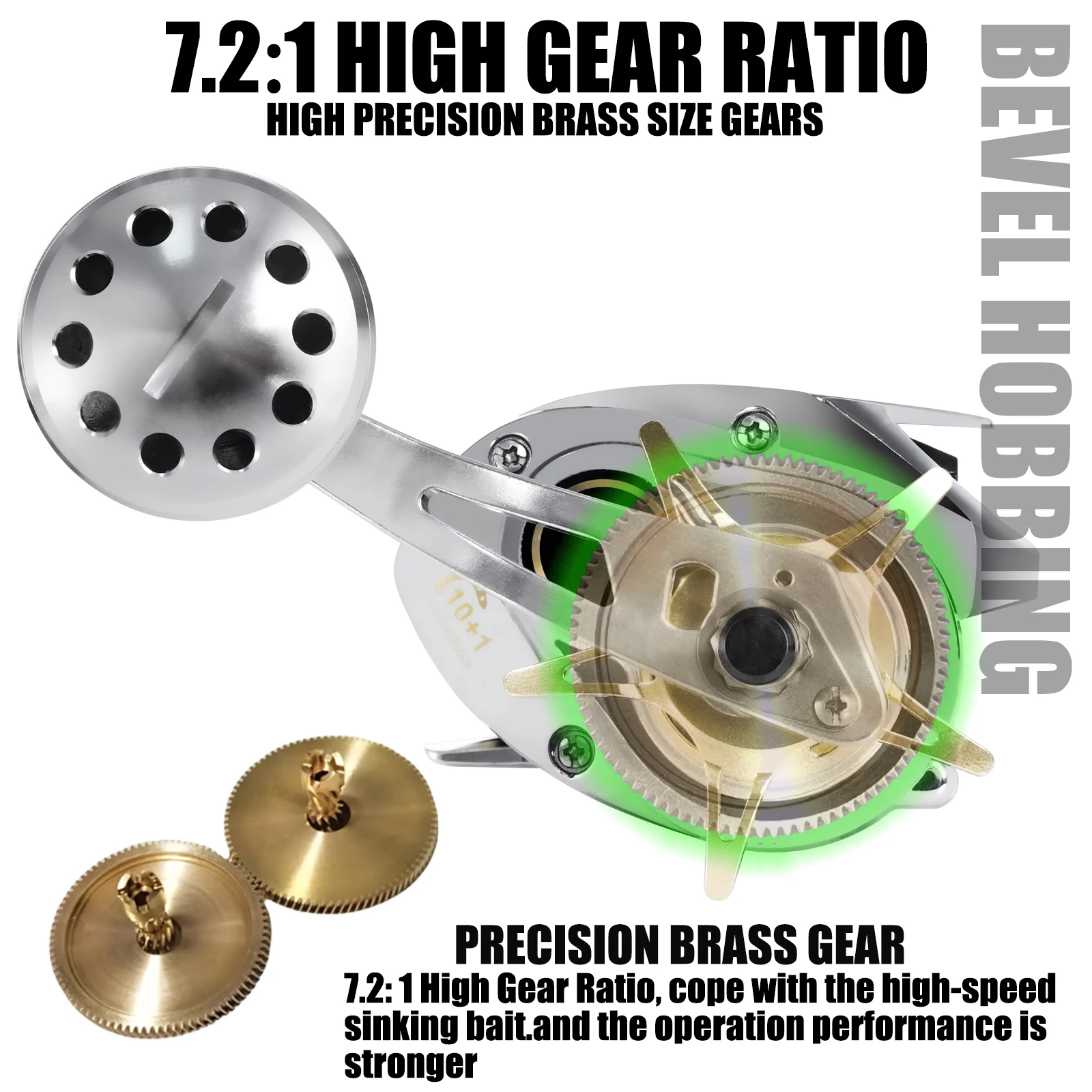 Катушка для заброса приманки OUYALINE полностью из алюминиевого сплава с корпусом и