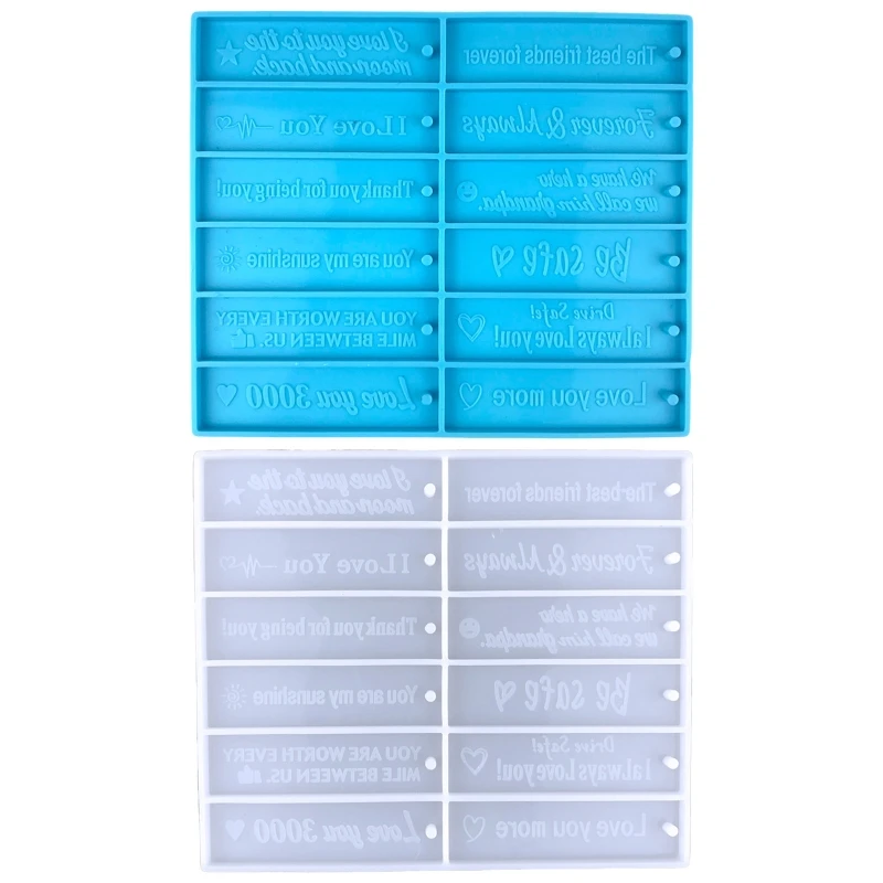 

English Alphabet Keychain Mold Epoxy Crystal Silicone Mold Customized Mold