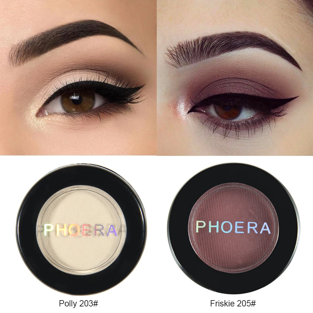 PHOERA 12 Colors Matte Eye Shadow Powder Pigment Long Lasting Bright Eyeshadow Makeup Water-Resistant Beauty Make Up TSLM1