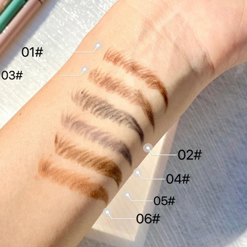 Ультратонкий треугольный карандаш для бровей Maxfine точный долговечный