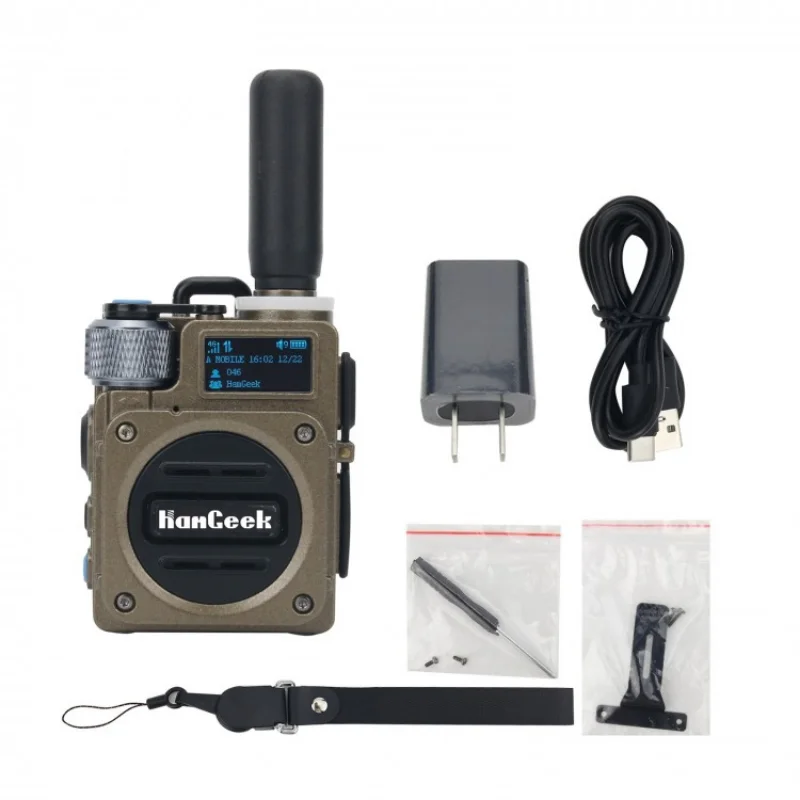 

Bronze/Light Grey UHF Radio 400-470MHz 4G Dual PTT HamGeek G6 Walkie Talkie 10W 5000KM w/ Earbuds