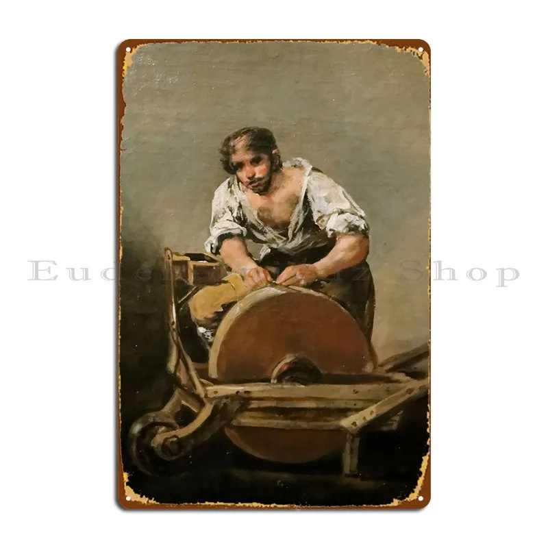 

Металлический плакат El Afilador Goya, дизайнерская роспись, создание классического творчества, оловянный плакат