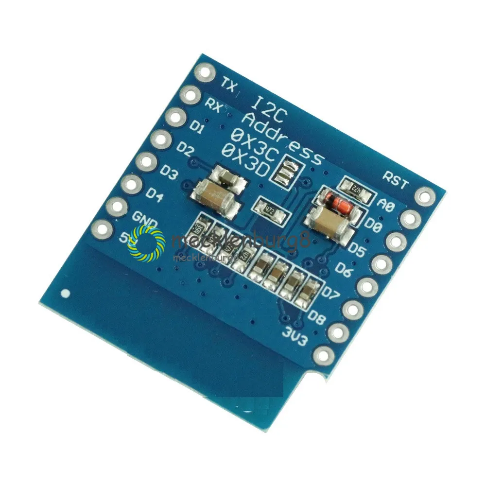 Мини-экран 0 66 дюйма 64X48 OLED для WeMos D1 IIC/I2C SSD1306 Mini ESP32 Oled-модуль 3 В ЖК-экран Arduino AVR STM32