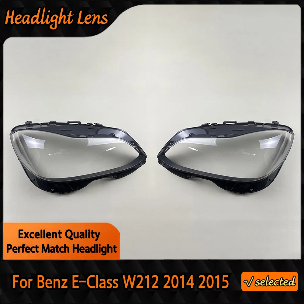 Линза фары для Benz E-Class W212 E200L E260L E280L E300L E350L 2014 2015 прозрачная крышка абажур из