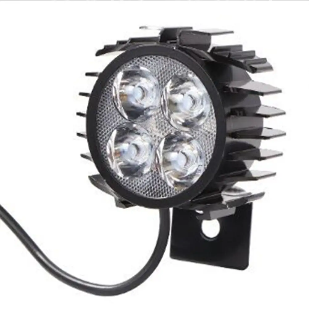 

Electric Bicycle LED Light Headlight With Horn Modified Ultra-bright Electric Scooter Led 12-80v 2 In 1 Front Light Waterproof