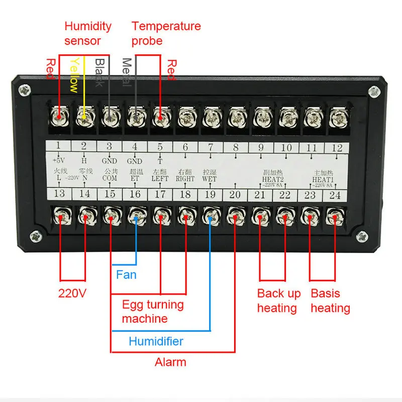 Цифровой контроллер инкубатора многофункциональный термостат с датчиком