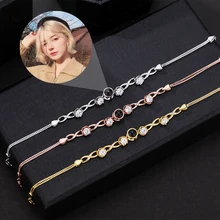 S925 Custom Photo Projection Zircon Bracelet For Girlfriend Wife Gifts 2023 New In Valentine Day Luxury Trendy Romantic Jewelry