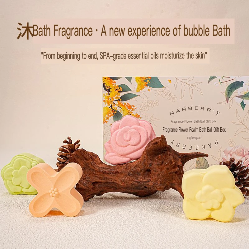 Фото Narberry Bath Balls, цветочные пузырьковые шарики для ванны, широкое разнообразие пузырьковых шариков для ванны, шарики для ванны №3