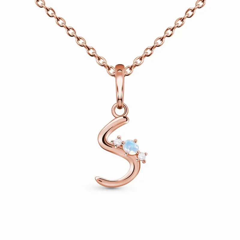 

Женская подвеска из серебра 925 пробы, с буквой S