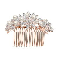 hair comb wedding bridal accessories combs pieces brides rhinestone clip crystal