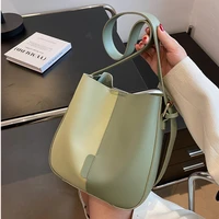 contrast crossbody bag female large capacity soft leather shoulder bag brand designer handbags women luxury simple messenger bag