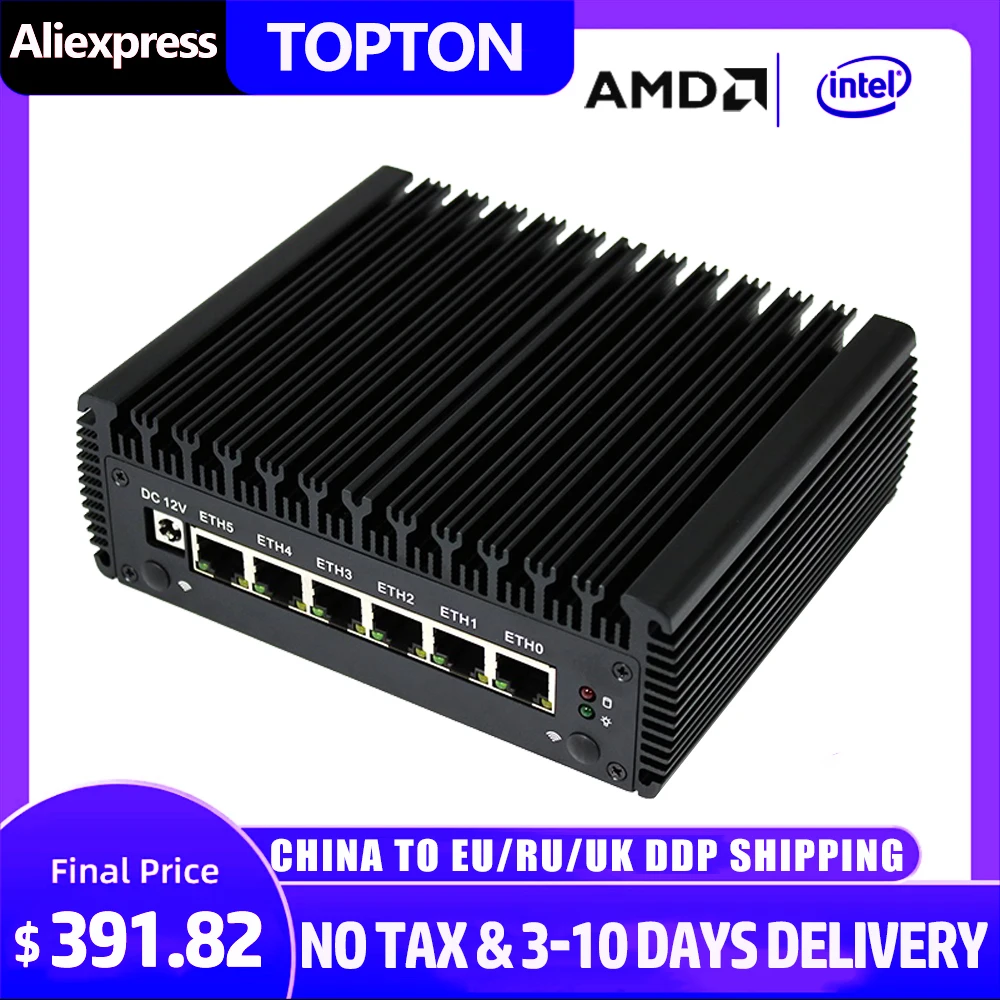 

6xintel i210/i211 Gigabit RJ45 LANs Firewall Micro Appliance/Мини ПК Intel Quad Core i7-1165G7 I5-1135G7 2xDDR4 AES-NI mSATA SSD