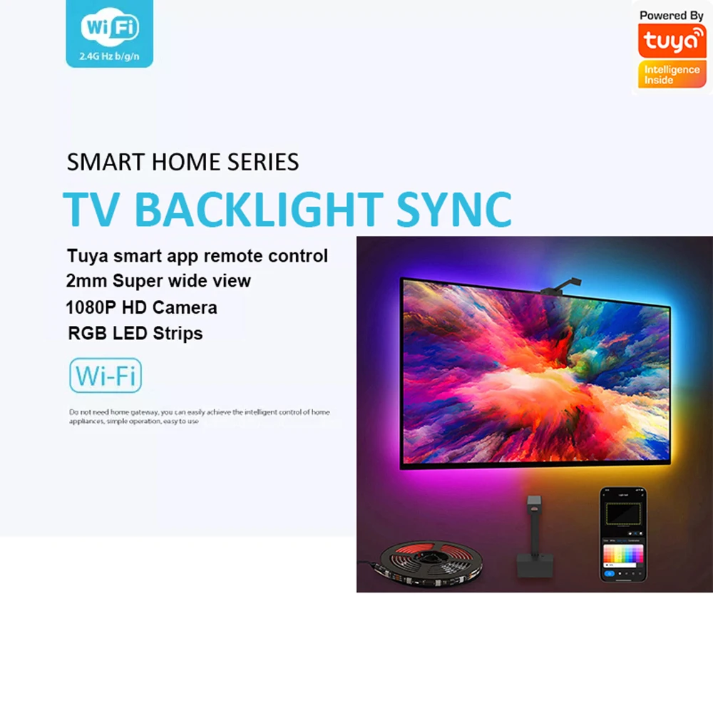 

Подсветка SVENUSHOME для смарт-ТВ с поддержкой Alexa и Google, 55-65 дюймов