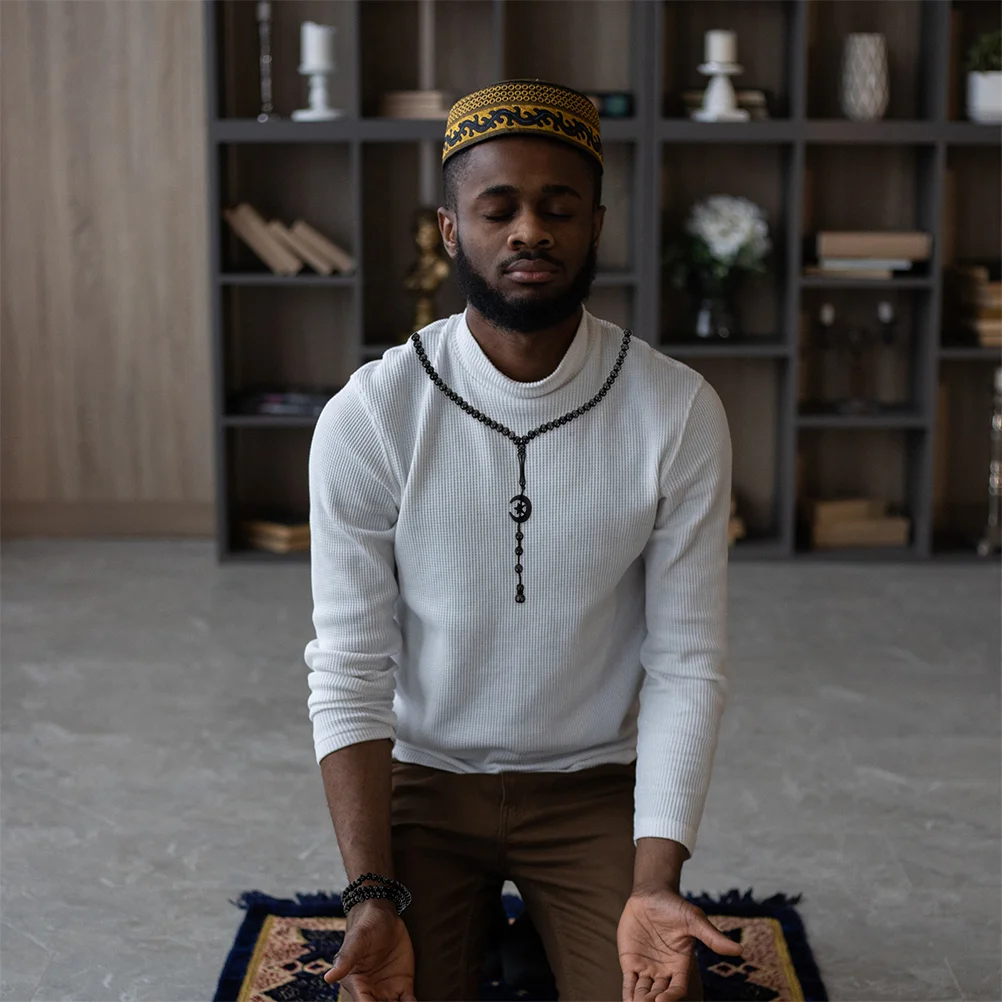 

Agate Rosary Muslim Holding Handheld Religious Praying Beads Beaded Decorative Acrylic Islamic