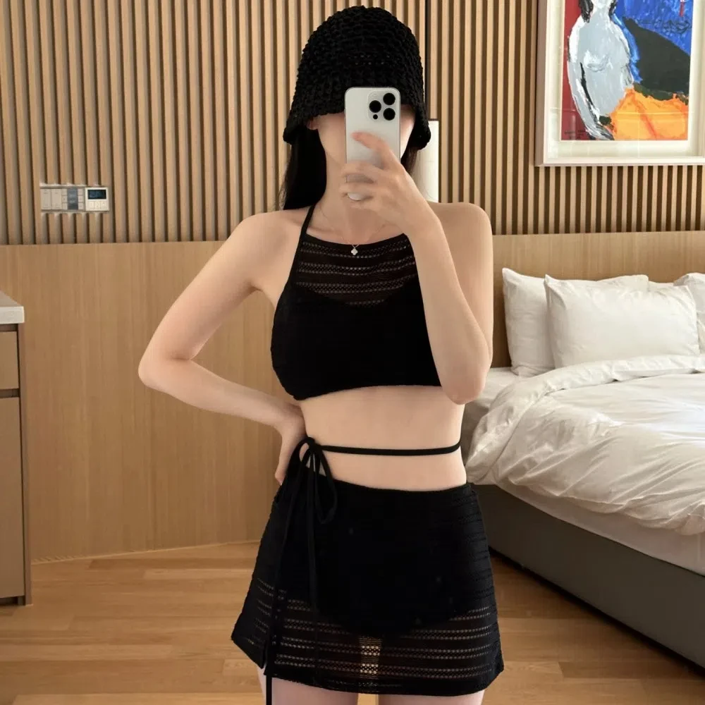 Новый комплект из двух предметов женский белый купальник сексуальное бикини с