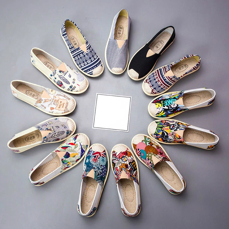 

Autumn Women Loafers Shoes Plus 44 Espadrille Graffiti Comfort Flat Platform Creepers Shoes Slip On Shoes Women Footwear Ladies