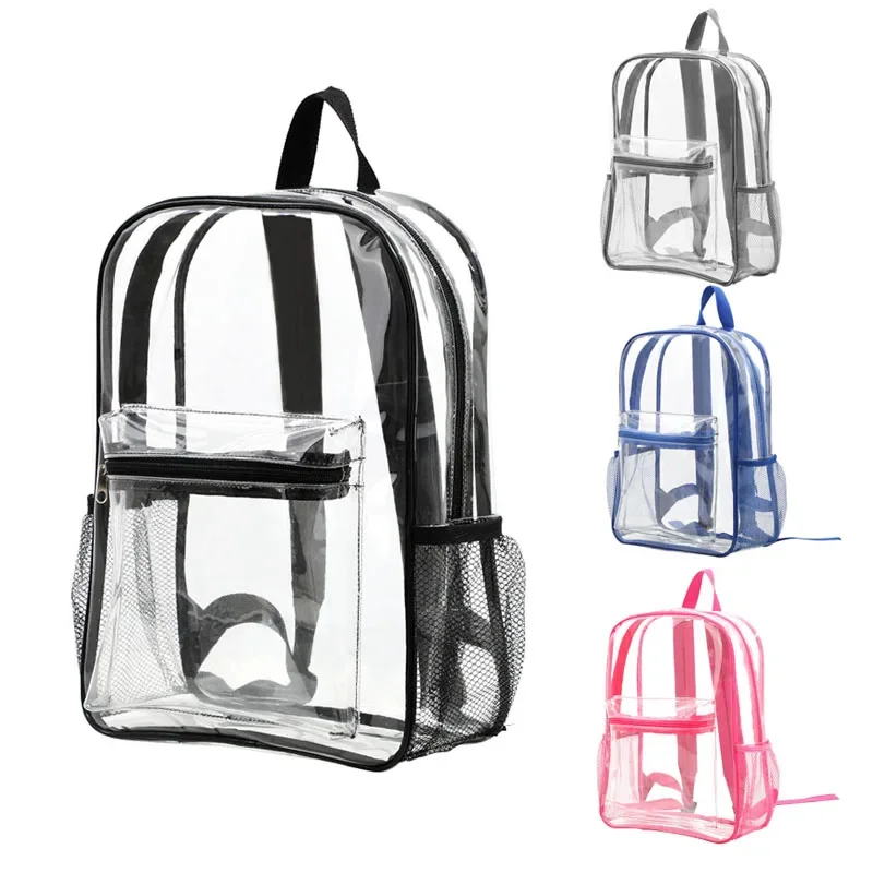 

Women's Backpack Transparent Bag Clear Backpacks for teenagers Men Travel Bagpack Transparent hool Bag Student Bookbag