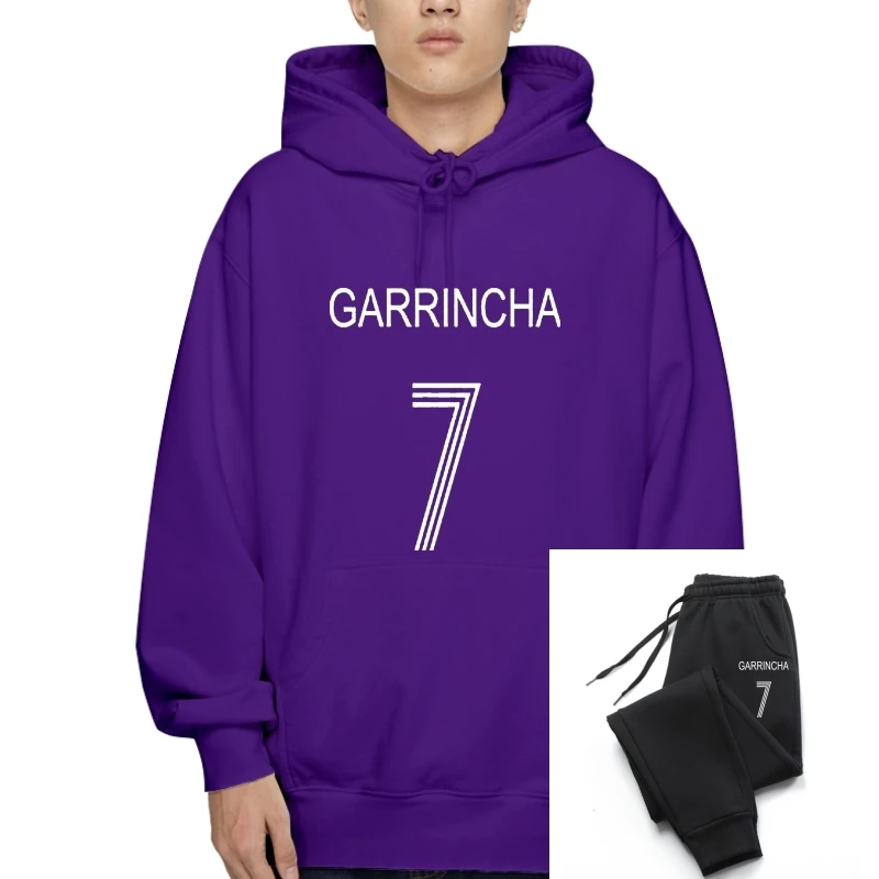 

GARRINCHA Outerwears BRAZIL BOTAFOGO LEGEND CAMISETA SOCCERER PELE Print T-Sweatshirt Summer Style SweatSweatshirt Outerwear Sw