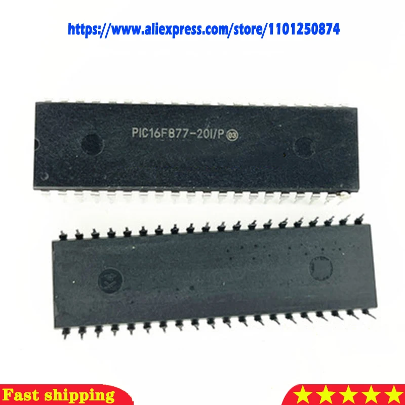 1 шт./лот PIC16F877-20/P PIC16F877-20I/P PIC16F877-04-P PIC16F877 DIP-40 Новый оригинал в наличии