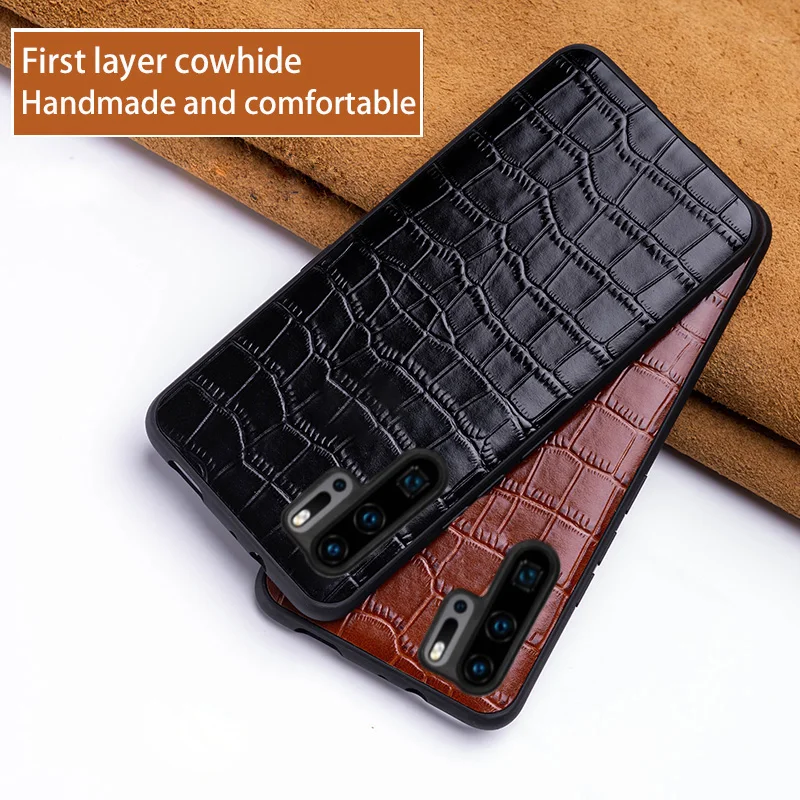 

Phone Case For Huawei P20 P30 lite Mate 10 20 Pro Y9 P smart 2019 Crocodile belly texture Cover For Honor 8X 9X 10 20 lite case