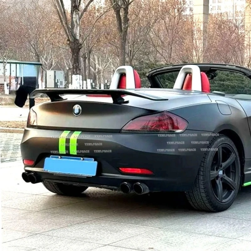 Фото Для BMW Z4 E89 2009-2016 гг., ABS глянцевый черный и углеродное волокно, задний спойлер на багажник, автомобильные аксессуары №2