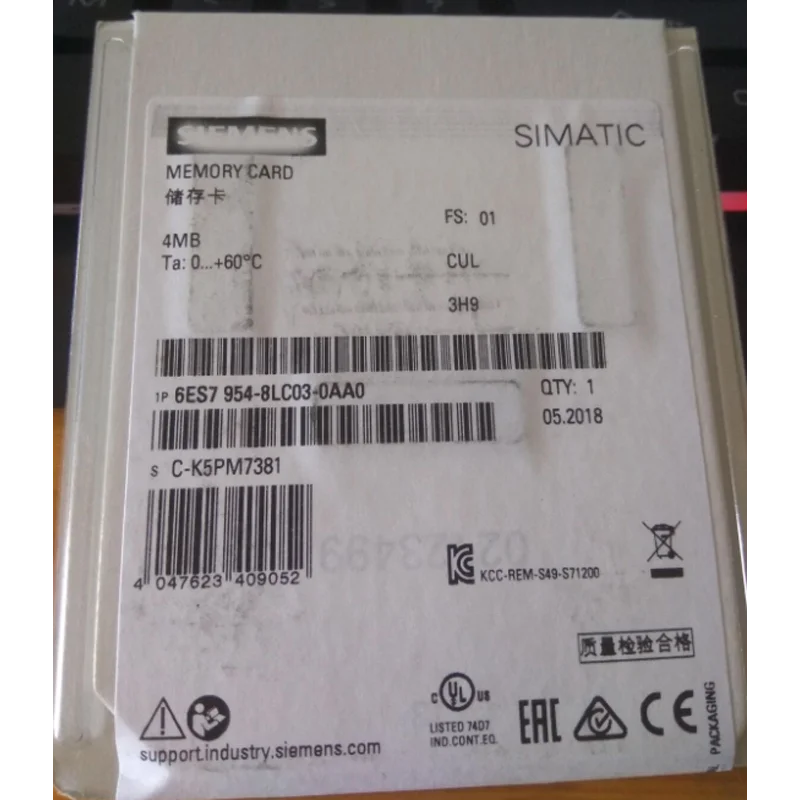 1 шт. оригинальная карта памяти 6ES7954-8LC03-0AA0 6ES79548LC030AA0 новая