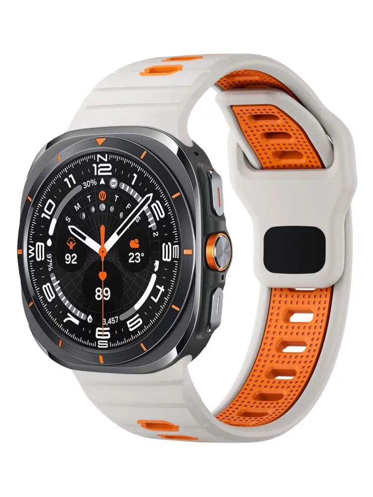 Фото Спортивные ремешки для Samsung Galaxy Watch Ultra Strap 47 мм, аксессуары для умных часов, силиконовый браслет Correa, ремешки Galaxy Watch Ultra №1
