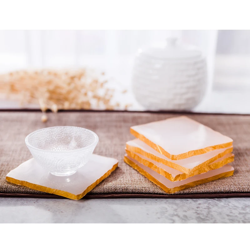 Подставка под драгоценный камень розовые Ониксовые коврики подставки золото