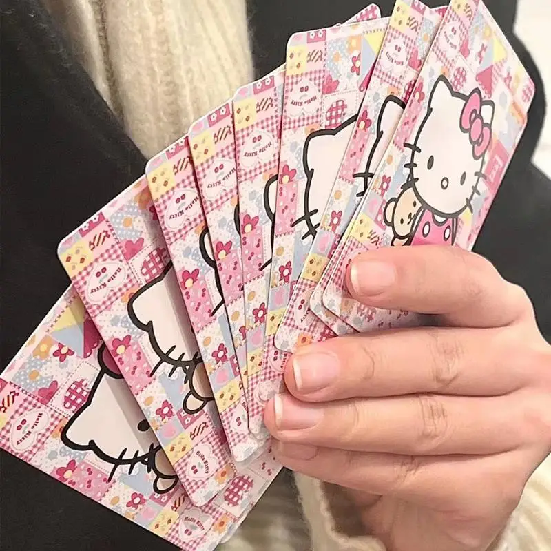 

Sanrio Kawaii Playing Cards Kitty Playing Card Girlish Heart Cute Solitaire Creative Board Games Cartoon with High Appearance