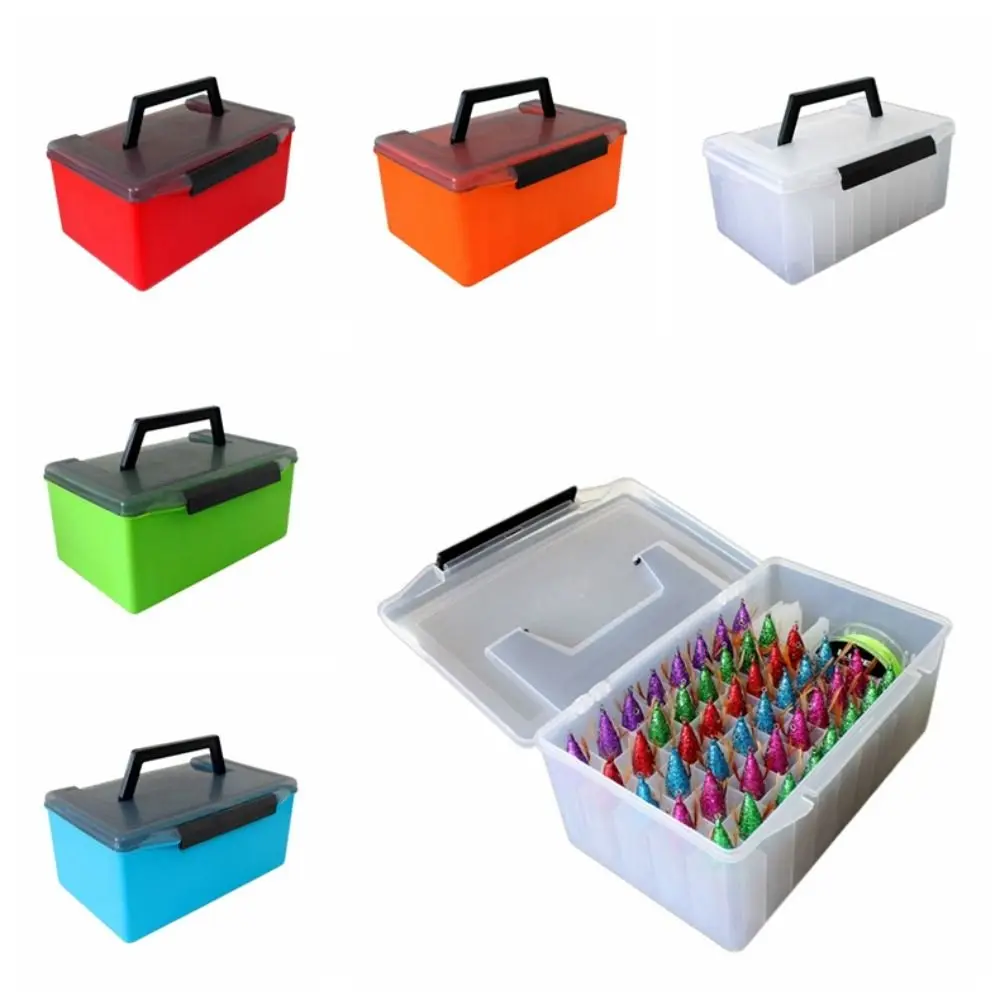 

Ящик для хранения креветок с 52 отделениями, утолщенный съемный ящик для рыбалки