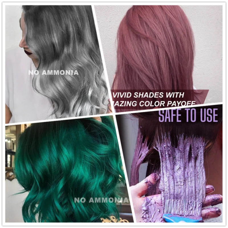 Dye Set Damage-free Semi-permanent Hair Color Dye Diy Hair Coloring Kit Brown Hair Coverage Styling Tool