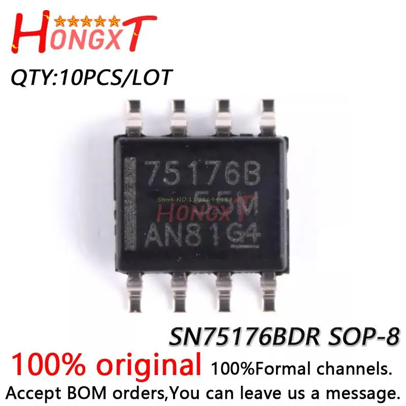 

Набор микросхем 75176B SN75176B SN75176BDR sop-8, 10 шт., 100% новый